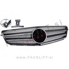 Mercedes C C204 S204 W204 07-14 maska črna (sijaj)