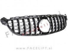 Mercedes C A205 C205 S205 W205 C63 AMG 14-21 maska črna kromirana (sijaj)