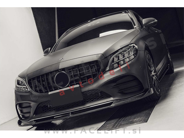 Mercedes C A205 C205 S205 W205 18-21 maska črna sijaj kamera