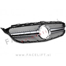 Mercedes C A205 C205 S205 W205 18-21 maska črna srebrna mat Mercedes C A205 C205 S205 W205 18-21 maska črna srebrna mat