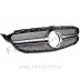 Mercedes C A205 C205 S205 W205 18-21 maska črna srebrna mat kamera