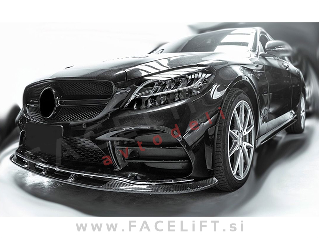 Mercedes C A205 C205 S205 W205 18-21 maska črna sijaj