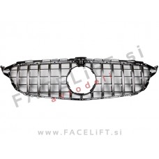 Mercedes C A205 C205 S205 W205 14-18 maska črna kromirana sijaj kamera