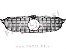 Mercedes C A205 C205 S205 W205 14-18 maska črna kromirana sijaj kamera