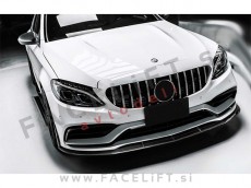 Mercedes C A205 C205 S205 W205 14-18 maska črna kromirana sijaj kamera Mercedes C A205 C205 S205 W205 14-18 maska črna kromirana sijaj kamera