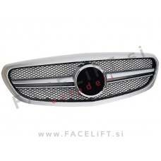 Mercedes C A205 C205 S205 W205 14-18 maska srebrna mat