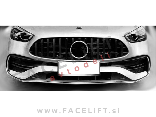 Mercedes C S206 W206 AMG Line 21- maska GT izgled črna sijaj