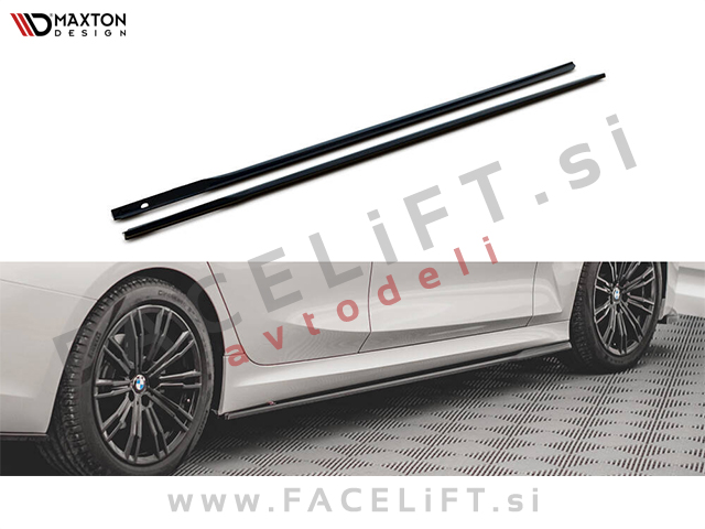 BMW 3 G20 G21 M-Pack 19-22 podaljški pragov črni sijaj