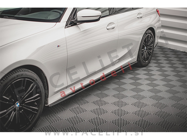 BMW 3 G20 G21 M-Pack 19-22 podaljški pragov črni sijaj