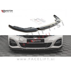 BMW 3 G20 G21 M-Pack 19-22 podaljšek sprednjega odbijača črni sijaj