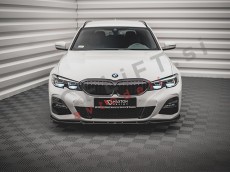 BMW 3 G20 G21 M-Pack 19-22 podaljšek sprednjega odbijača črni sijaj