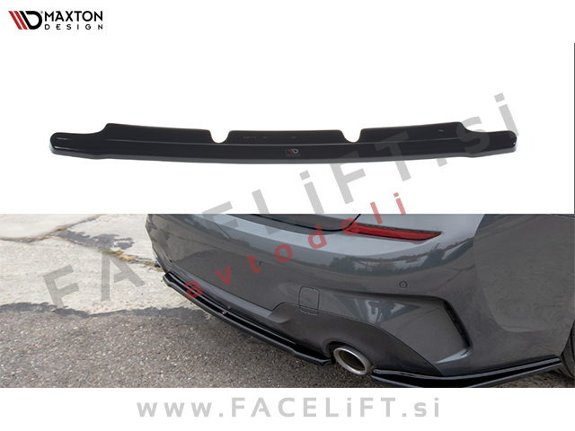 BMW 3 Limuzina G20 M-Pack 19-22 podaljšek zadnjega odbijača črni sijaj