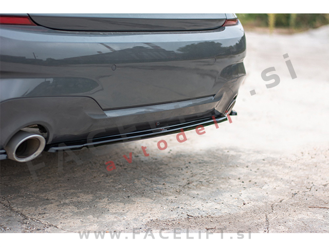 BMW 3 Limuzina G20 M-Pack 19-22 podaljšek zadnjega odbijača črni sijaj