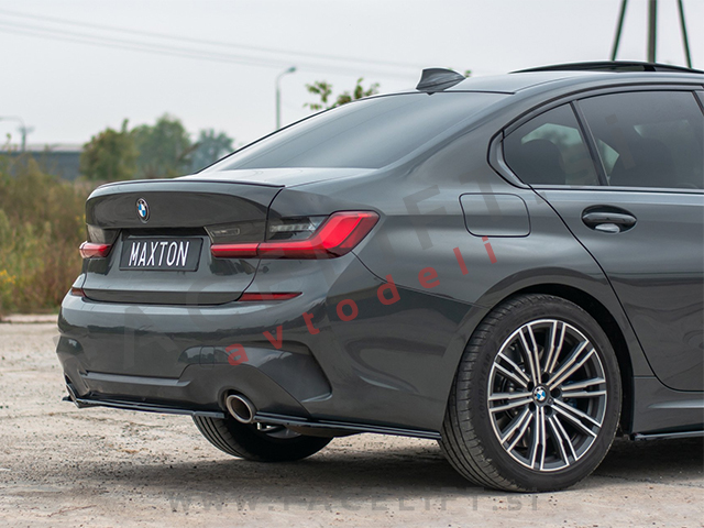 BMW 3 Limuzina G20 M-Pack 19-22 podaljšek zadnjega odbijača črni sijaj BMW 3 Limuzina G20 M-Pack 19-22 podaljšek zadnjega odbijača črni sijaj