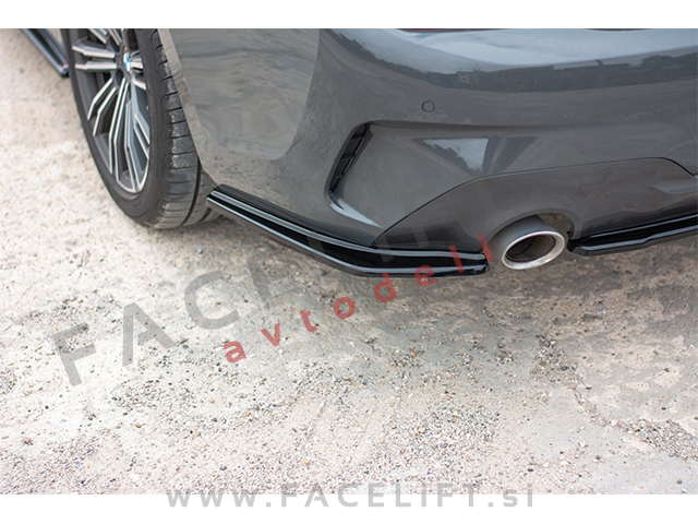 BMW 3 G20 G21 M-Pack 19-22 podaljški zadnjega odbijača črni sijaj