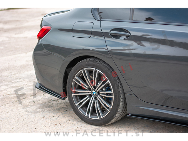 BMW 3 G20 G21 M-Pack 19-22 podaljški zadnjega odbijača črni sijaj