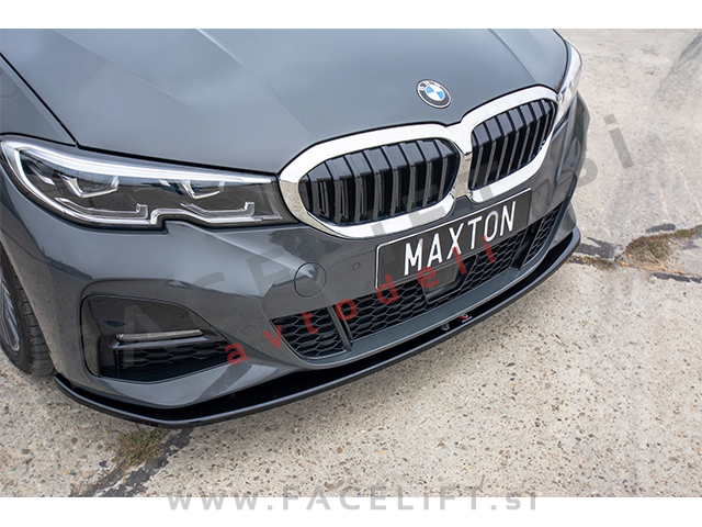 BMW 3 G20 G21 M-Pack 19-22 podaljšek sprednjega odbijača črni sijaj