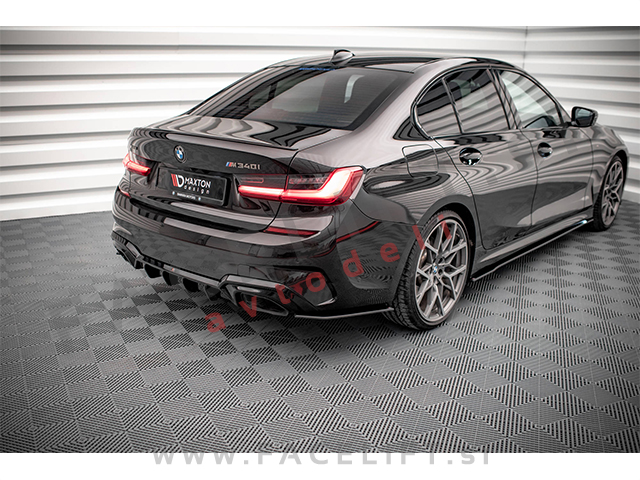 BMW 3 G20 G21 M-Pack M340i 19-22 Street Pro podaljški zadnjega odbijača črni mat