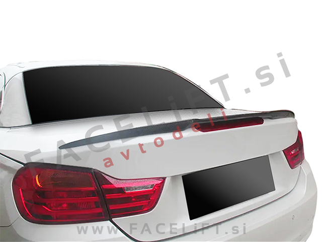 BMW 4 Cabriolet F33 13-20 spojler za prtljažnik črni sijaj