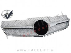 Mercedes E Cabriolet Coupe A207 C207 09-13 maska kromirana srebrna sijaj