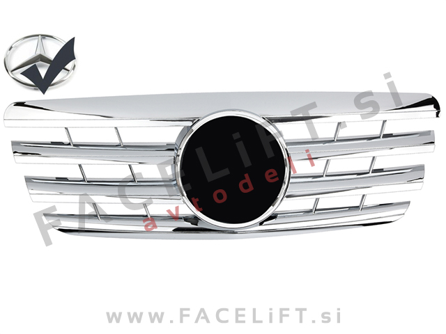 Mercedes E W210 99-02 maska kromirana sijaj