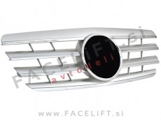 Mercedes E W210 99-02 maska srebrna kromirana sijaj