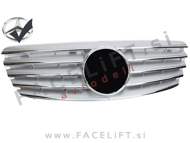 Mercedes E W211 02-06 maska kromirana sijaj
