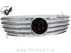 Mercedes E W211 02-06 maska srebrna kromirana sijaj