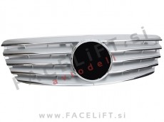 Mercedes E W211 02-06 maska srebrna kromirana sijaj Mercedes E W211 02-06 maska srebrna kromirana sijaj