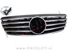 Mercedes E W211 02-06 maska črna kromirana sijaj