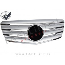 Mercedes E W211 06-09 maska srebrna kromirana sijaj