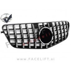 Mercedes E S212 W212 09-13 maska črna kromirana sijaj