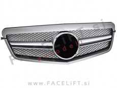 Mercedes E S212 W212 09-13 maska srebrna mat
