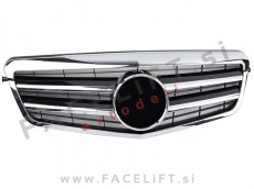 Mercedes E S212 W212 09-13 maska črna kromirana sijaj