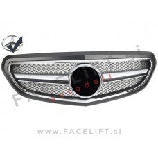Mercedes E S212 W212 09-13 maska črna srebrna