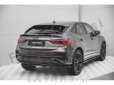 Audi Q3 Sportback F3 S line 18- podaljšek zadnjega odbijača črni sijaj