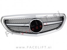 Mercedes E S212 W212 09-13 maska srebrna mat