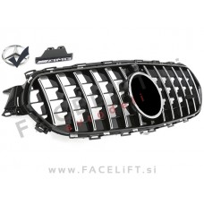 Mercedes E A238 C238 S213 W213 20-23 maska GT izgled črna kromirana sijaj