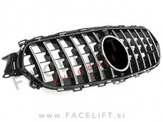 Mercedes E A238 C238 S213 W213 20-23 maska GT izgled črna kromirana sijaj