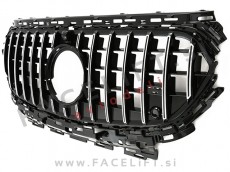 Mercedes E S214 W214 X214 AMG Line Avantgarde 23- maska črna kromirana sijaj