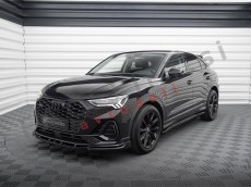 Audi Q3 Sportback F3 18- podaljšek sprednjega odbijača črni sijaj