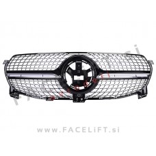 Mercedes GLE C167 V167 19-23 maska Diamond Black črna kromirana sijaj