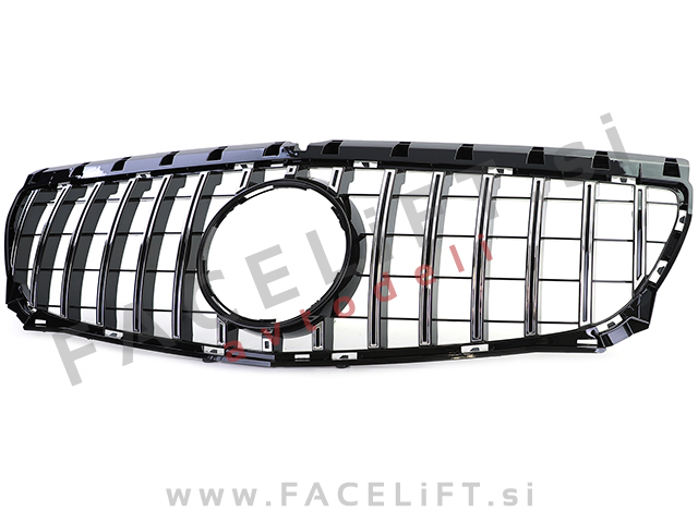 Mercedes B W246 11-14 maska črna kromirana sijaj