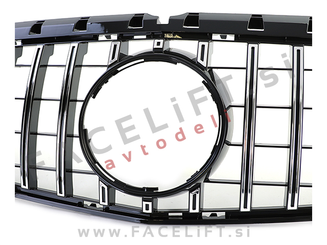 Mercedes B W246 11-14 maska črna kromirana sijaj