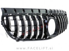 Mercedes B W246 14-19 maska črna kromirana sijaj