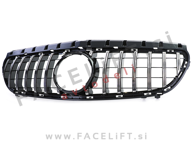 Mercedes B W246 14-19 maska črna kromirana sijaj