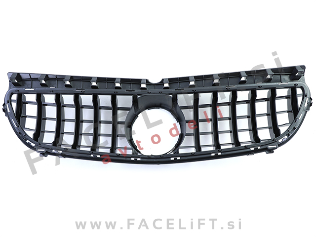 Mercedes B W246 14-19 maska črna kromirana sijaj