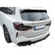 BMW X3 G01 LCI 21- zaščita zadnjega odbijača srebrna mat