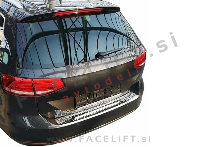 VW Golf 7 Karavan 12-17 zaščita zadnjega odbijača kromirana sijaj