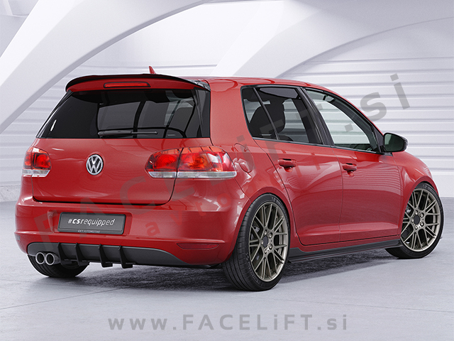 VW Golf 6 Hatchback 08-12 strešni spojler črni mat